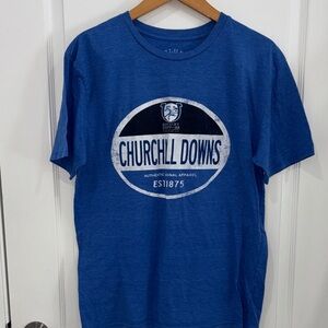 Churchill Downs Kentucky Derby 143rd Blue T-Shirt size large